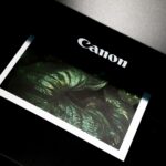 black Canon photo printer